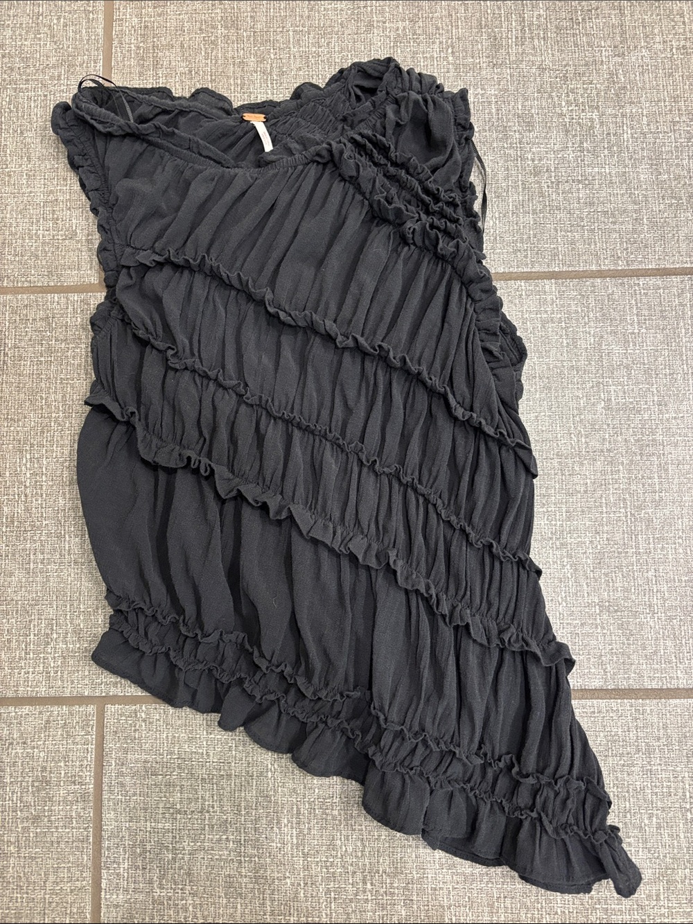 Free People Pinks Sands Ruffled Top